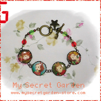 Secret World of Arrietty 借りぐらしのアリエッティ anime Cabochon Bronze Bracelet  Secret World of Arrietty 借りぐらしのアリエッティ anime Cabochon Bronze Bracelet